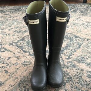 Hunter Dark Green Waterproof Boots